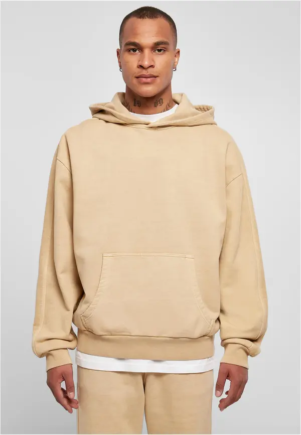 Urban Classics Heavy Terry Garment Dye Hoody Union Beige