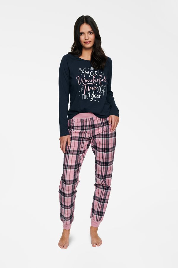 Henderson Ladies Hello 40120-39X Navy-Pink Navy-Pink Pyjamas