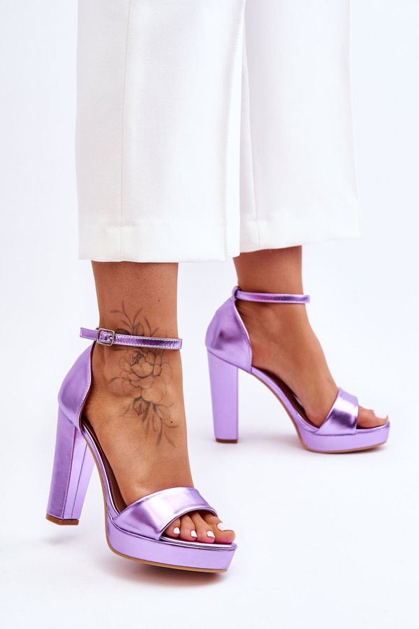 Kesi High heel sandals Purple Mandy