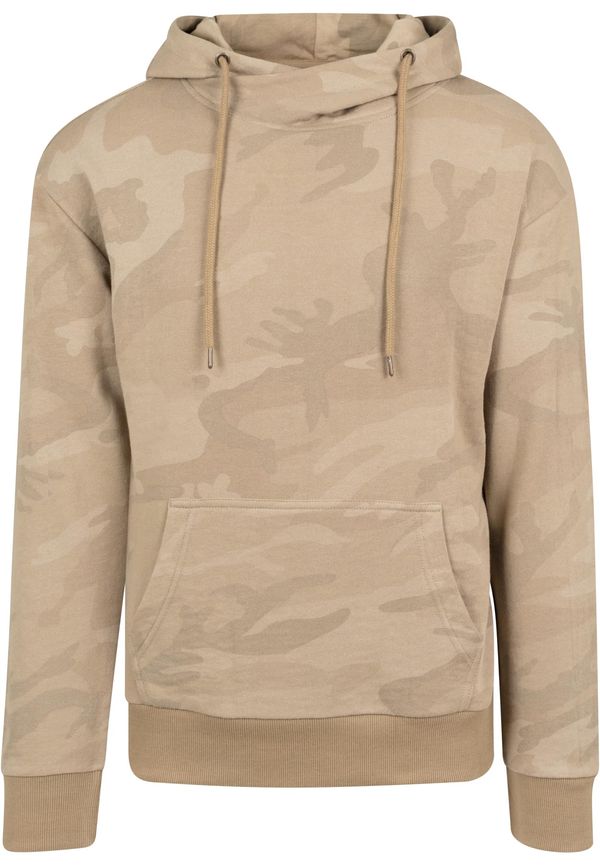 Urban Classics High Neck Camo Hoody sand camo