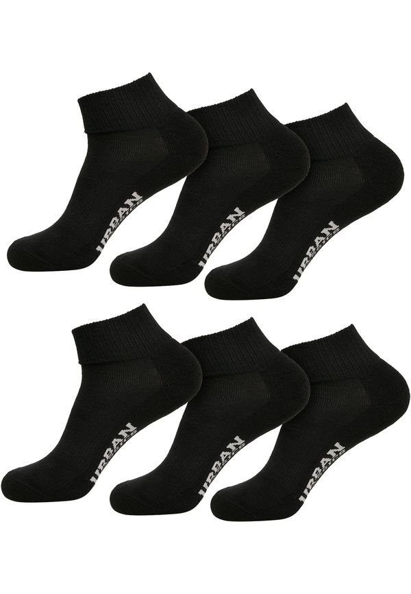 Urban Classics High Sneaker Socks 6-Pack Black