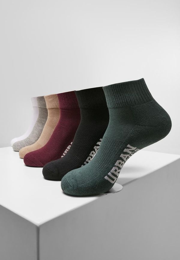 Urban Classics Accessoires High Sneaker Socks 6-Pack Winter Color