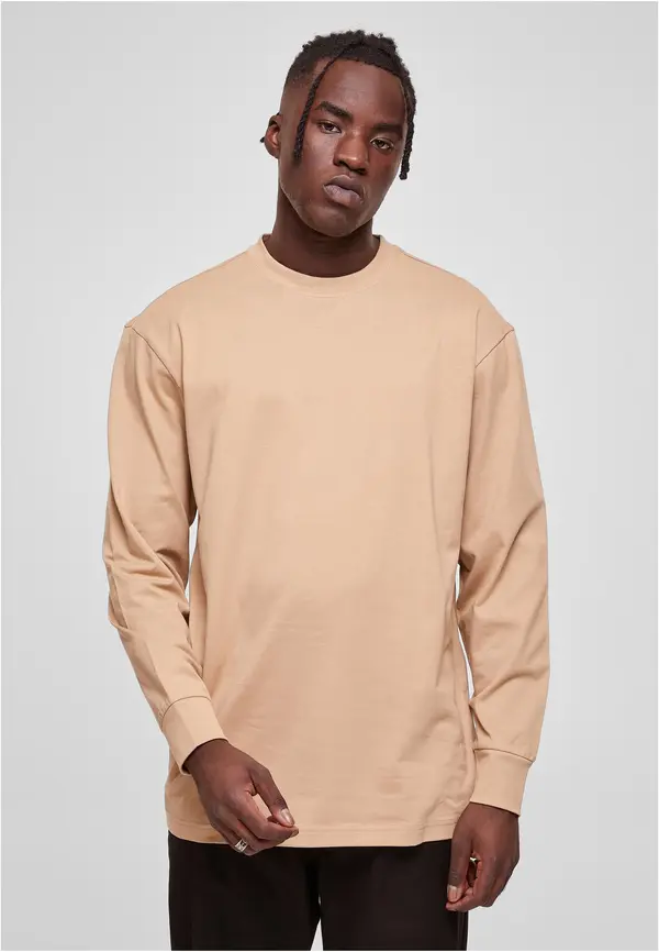 Urban Classics High T-shirt L/S unionbeige