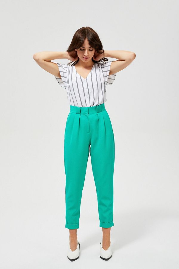 Moodo High-waisted crease pants