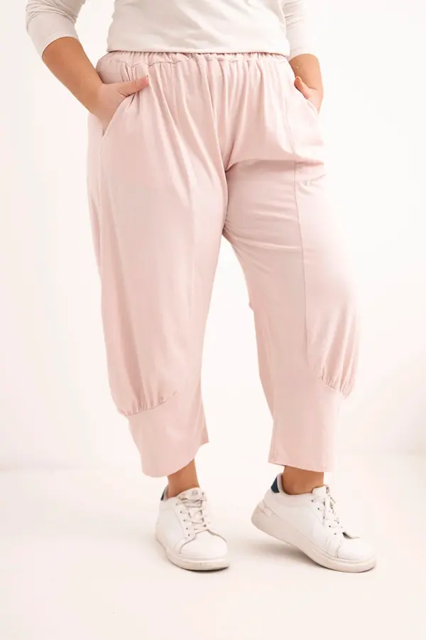 Kesi Włoski Hlače Kesi Plus Size z nizkim pasom