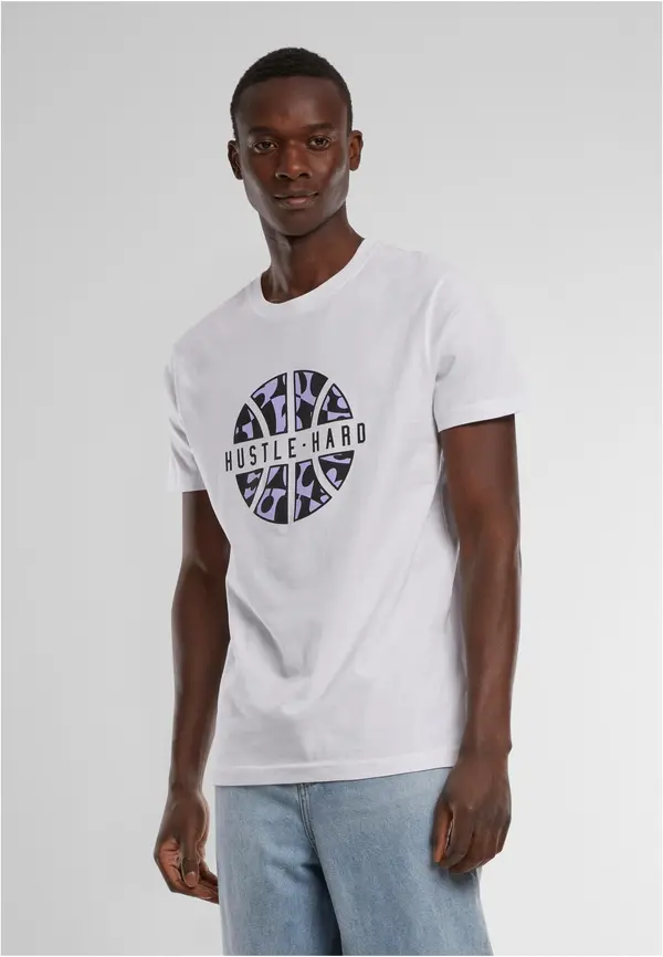 Mister Tee Hustle Hard Tee White
