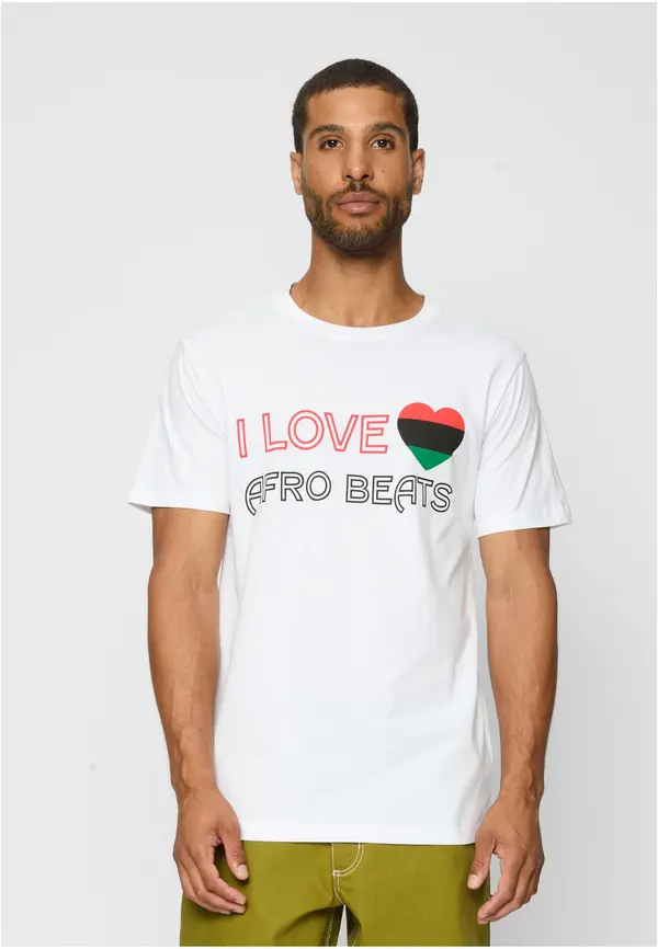 Mister Tee I Love Afro Beats Tee white