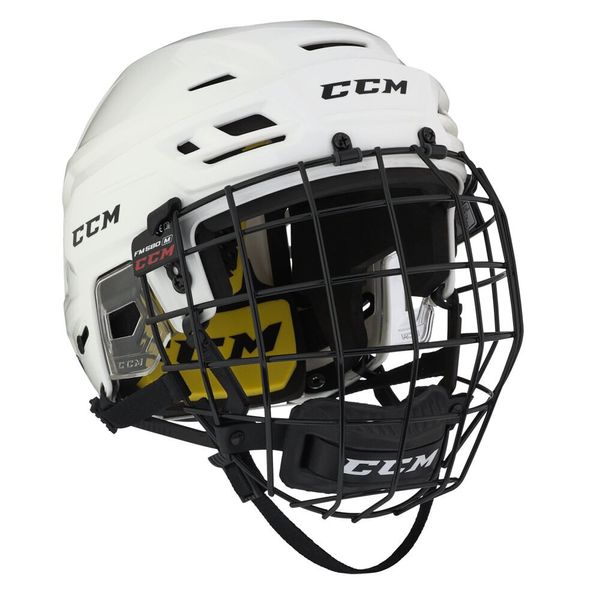 CCM Ice Hockey Helmet CCM Tacks 210 Combo White Senior S