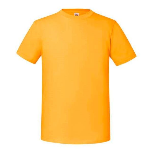 Fruit of the Loom Iconic 195 Ringspun Premium Fruit of the Loom Men's Yellow T-shirt