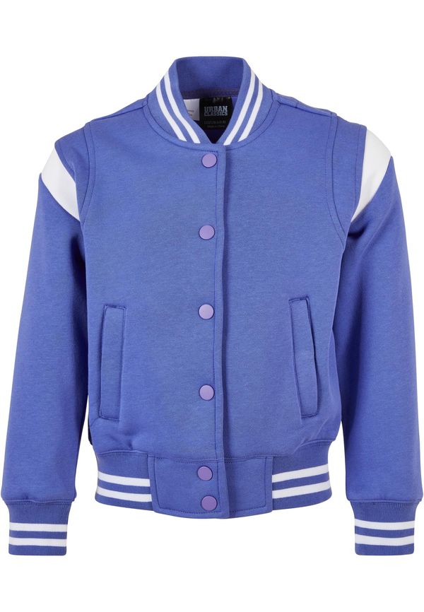 Urban Classics Kids Inset College Sweat Jacket purpleday/white