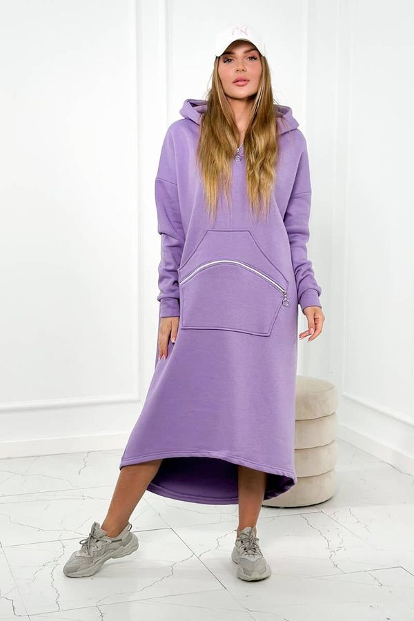 Kesi Insulated dress with hood purple