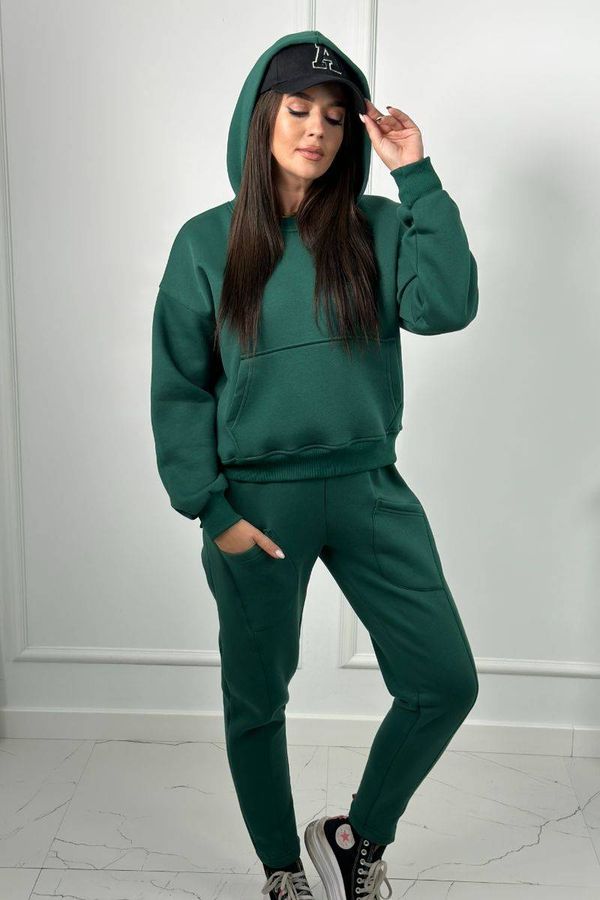 Kesi Insulated sweatshirt + trousers dark green