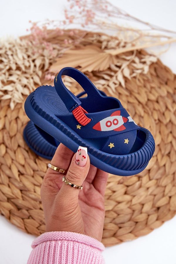 Ipanema Ipanema Light Children's Slides Sandals With Animal Motif navy blue Rico