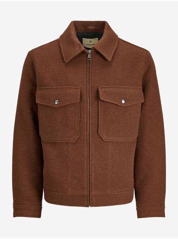 Jack & Jones Jack & Jones Baxter Wool Brown Jacket - Men