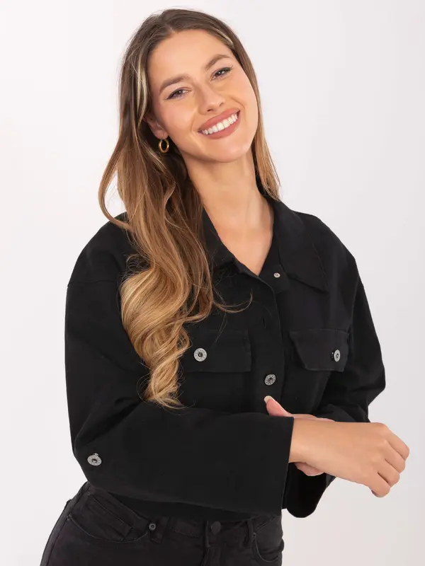 RUE PARIS Jacket-IT-KR-FL7029.72-black