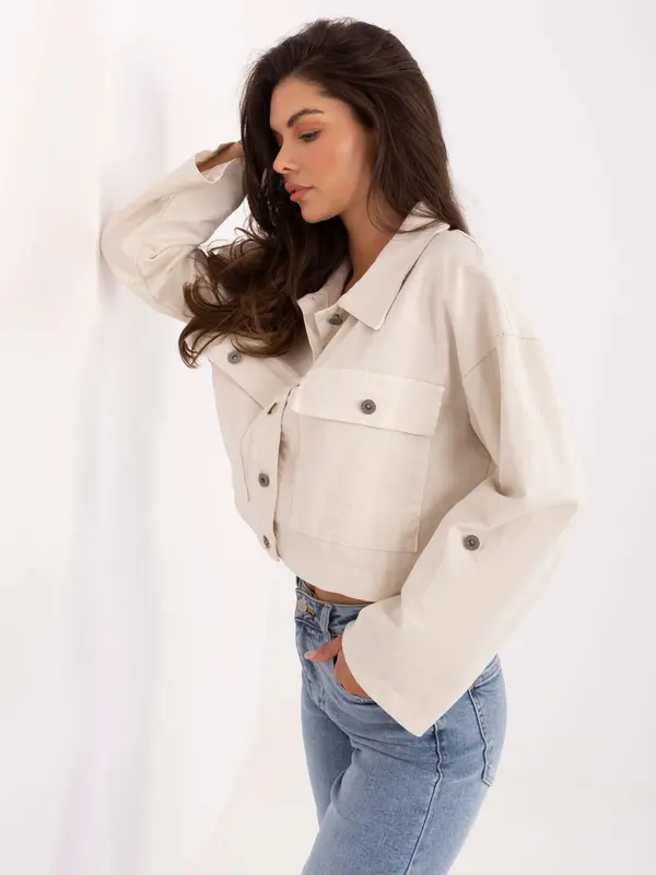 RUE PARIS Jacket-IT-KR-FL7029.72-light beige