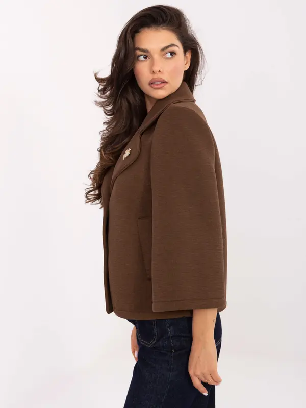 RUE PARIS Jacket-IT-KR-FL8159.24-brown