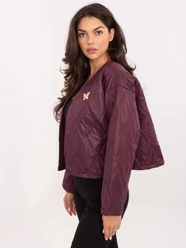 RUE PARIS Jacket-IT-KR-FL8357.82-burgundy