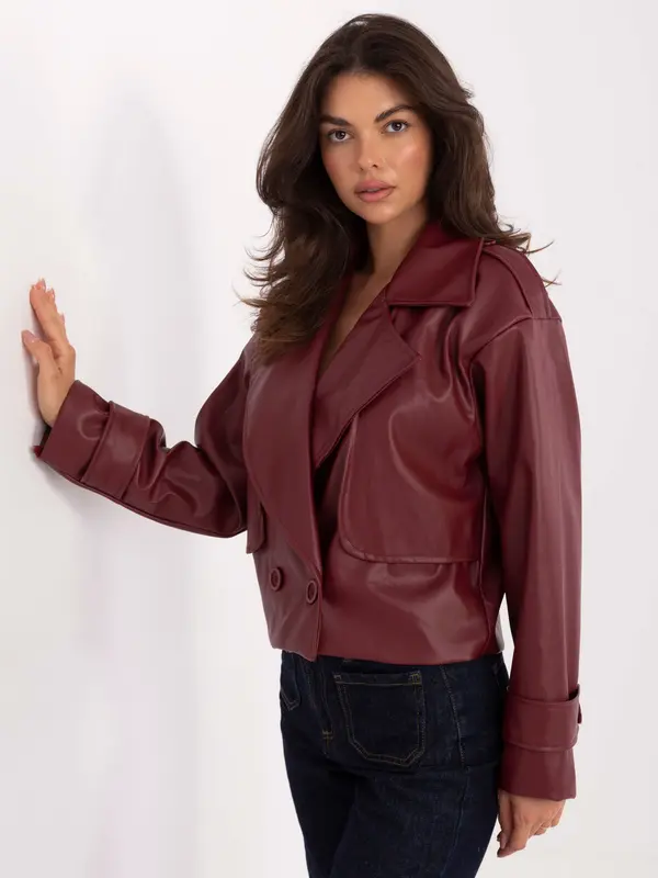 RUE PARIS Jacket-IT-KR-FL9558.60-burgundy