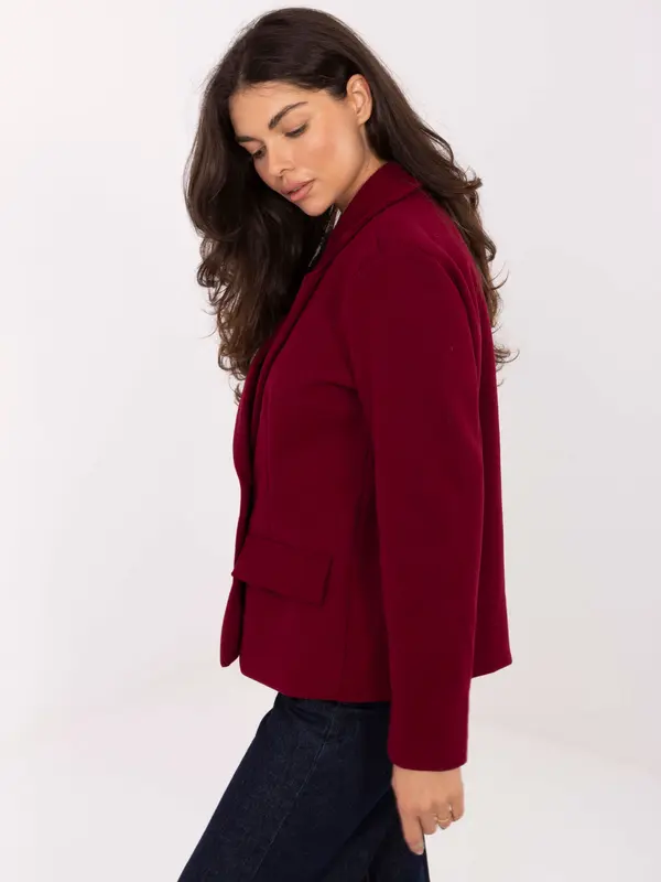 RUE PARIS Jacket-IT-KR-FL9559.02P-burgundy