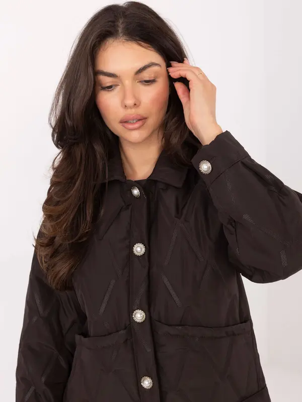 RUE PARIS Jacket-IT-KR-FL9626.77-dark brown