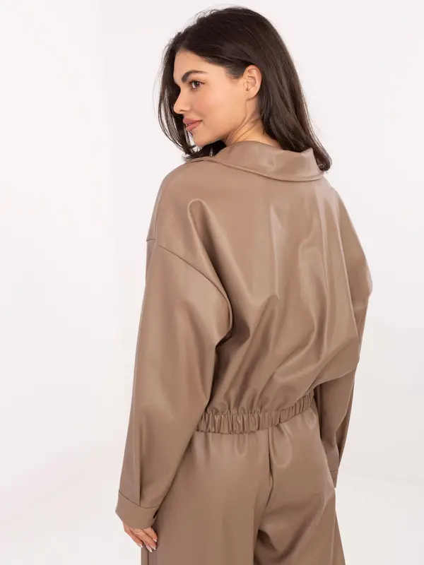 RUE PARIS Jacket-IT-KR-FL9707.34-dark beige