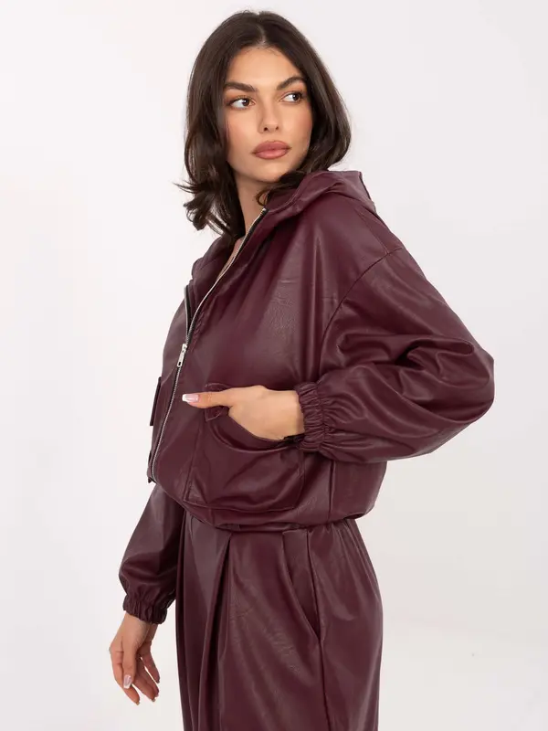 RUE PARIS Jacket-IT-KR-FL9729.15P-burgundy