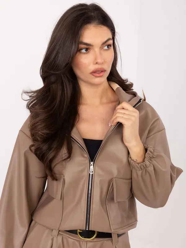 RUE PARIS Jacket-IT-KR-FL9729.15P-dark beige