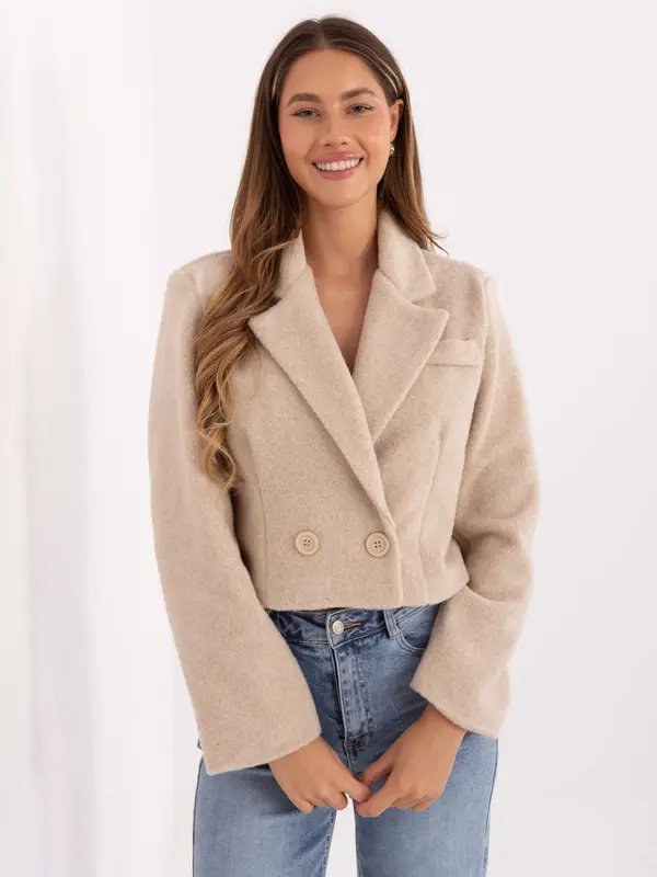 RUE PARIS Jacket-IT-KR-FL9730.23-light beige