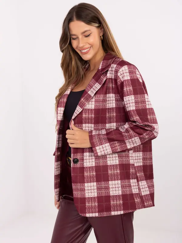 RUE PARIS Jacket-MI-MA-4195.18-burgundy