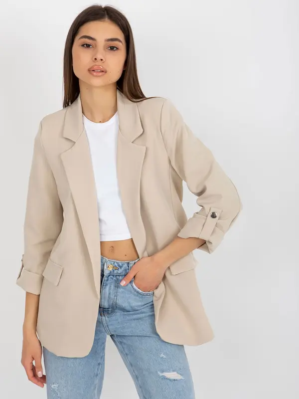 Och Bella Jacket-TW-ZT-BI-27192.44P-light beige