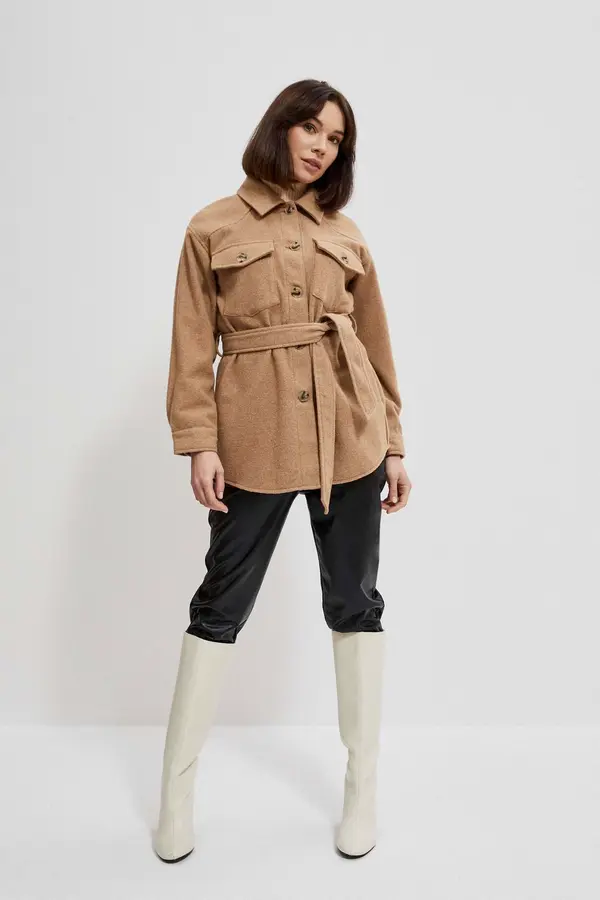 Marisse Jakna jesenske majice s pasom