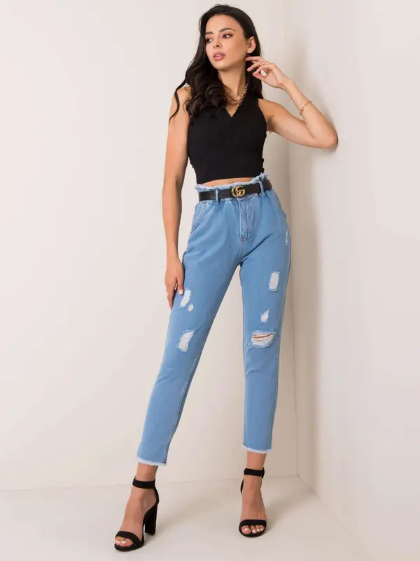 RUE PARIS Jeans trousers-233-SP-854.05P-blue