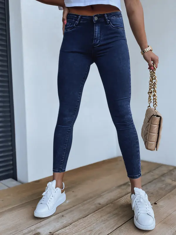 DStreet Jeansy damskie FLAWIA niebieskie Dstreet