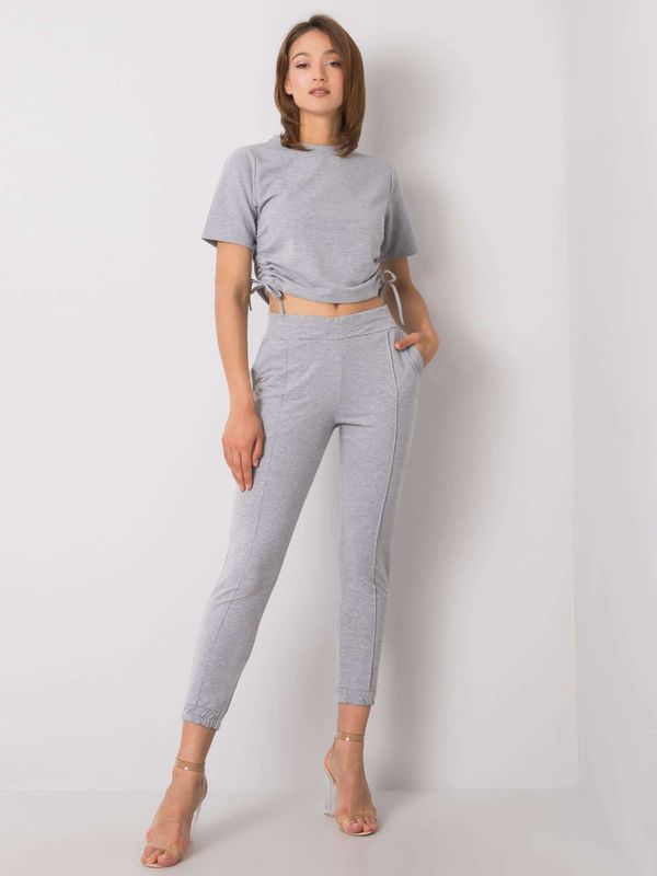 Fashionhunters Journi RUE PARIS Grey Casual Set