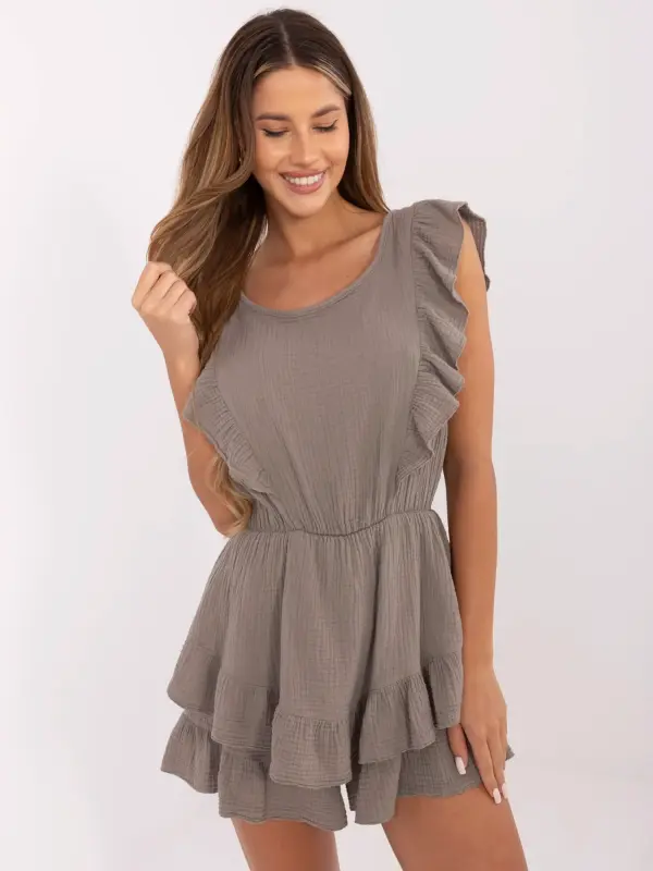 Italy Moda Jumpsuit-MI-KO-62106.88-dark beige