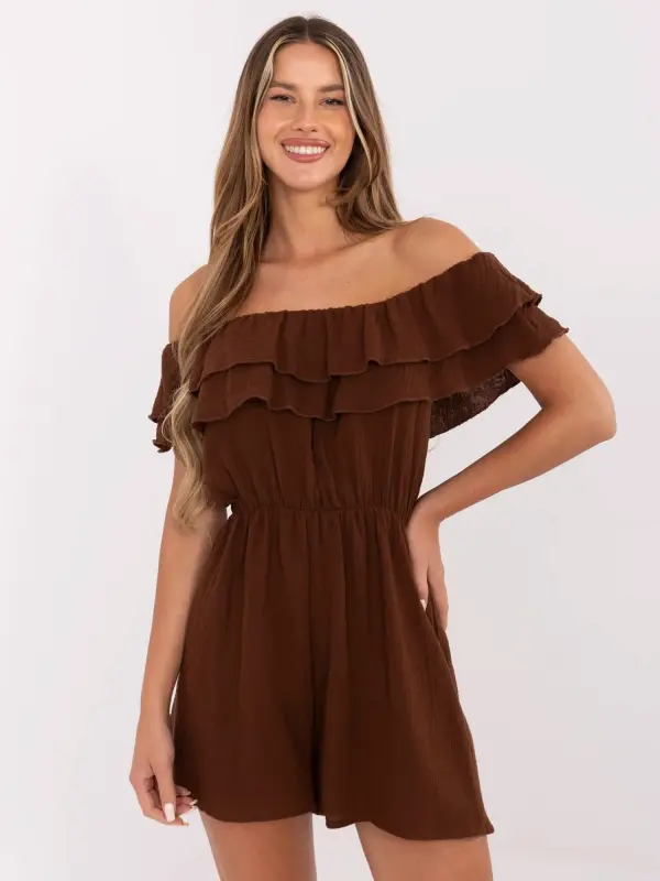 Italy Moda Jumpsuit-MI-KO-A5050.65-brown
