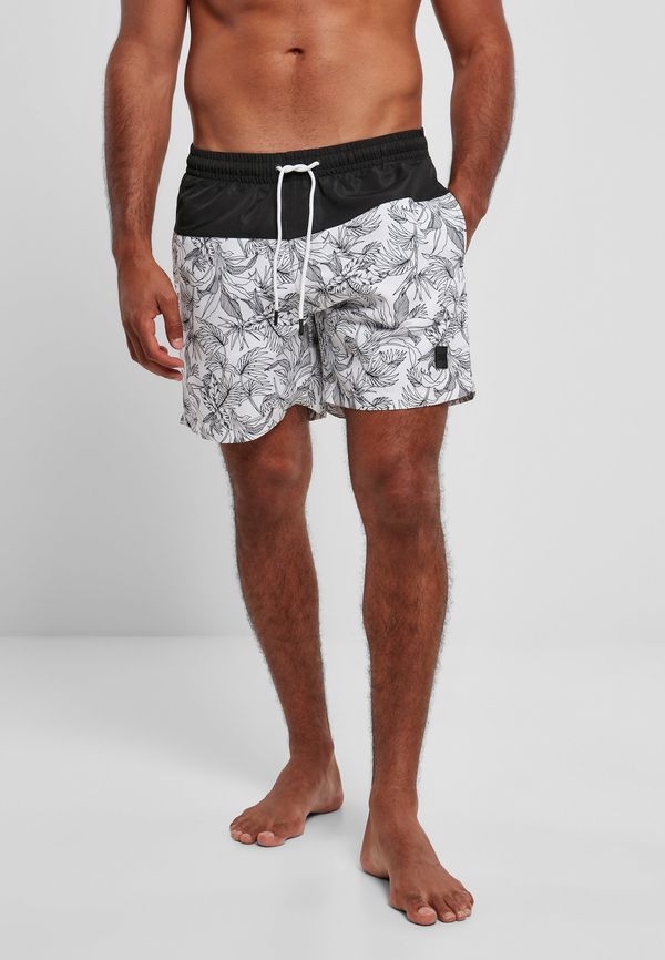 UC Men Jungle pattern low-cut swim shorts/black