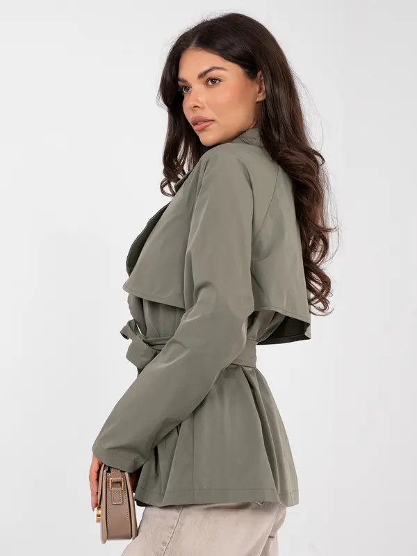 RUE PARIS Kaki parka s pasom