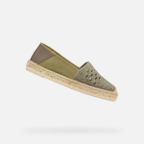 GEOX Kaki ženske espadrile Geox Lampedusa