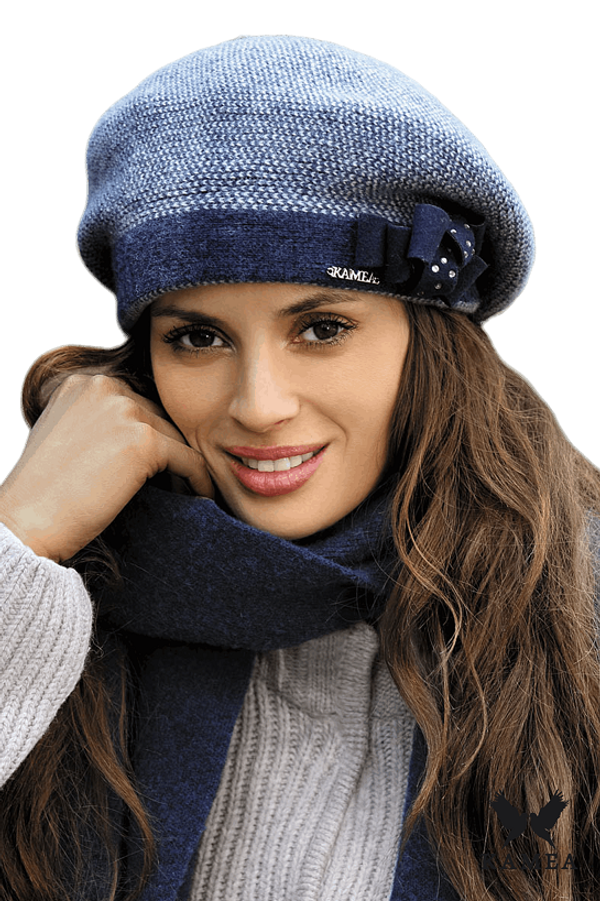 Kamea Kamea Woman's Beret K.16.016.12 Navy Blue