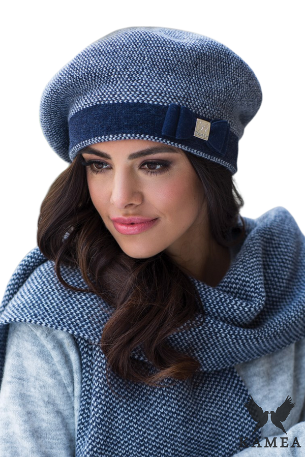 Kamea Kamea Woman's Beret K.17.012.12 Navy Blue