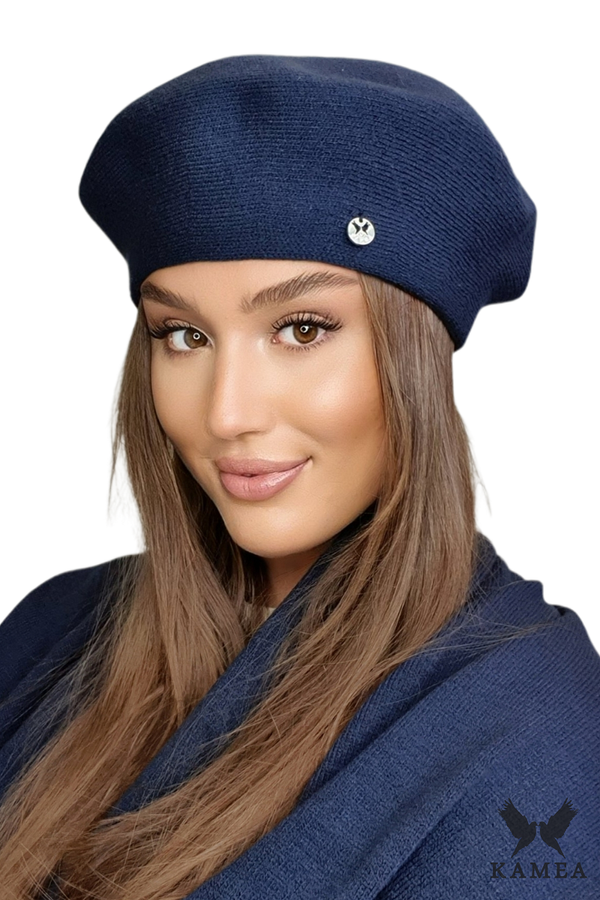 Kamea Kamea Woman's Beret K.22.036.12 Navy Blue