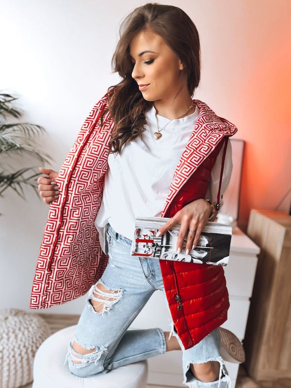 DStreet Kamizelka damska CRISTINA czerwona Dstreet