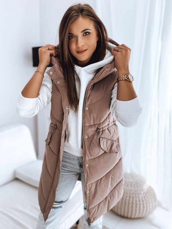 DStreet Kamizelka damska pikowana GAMIS różowa Dstreet