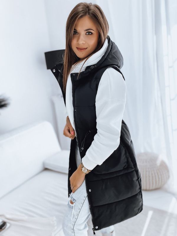 DStreet Kamizelka damska pikowana LADISA czarna Dstreet