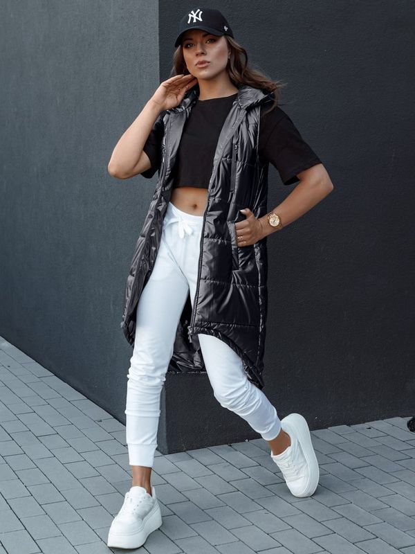 DStreet Kamizelka damska pikowana MERIS czarna Dstreet