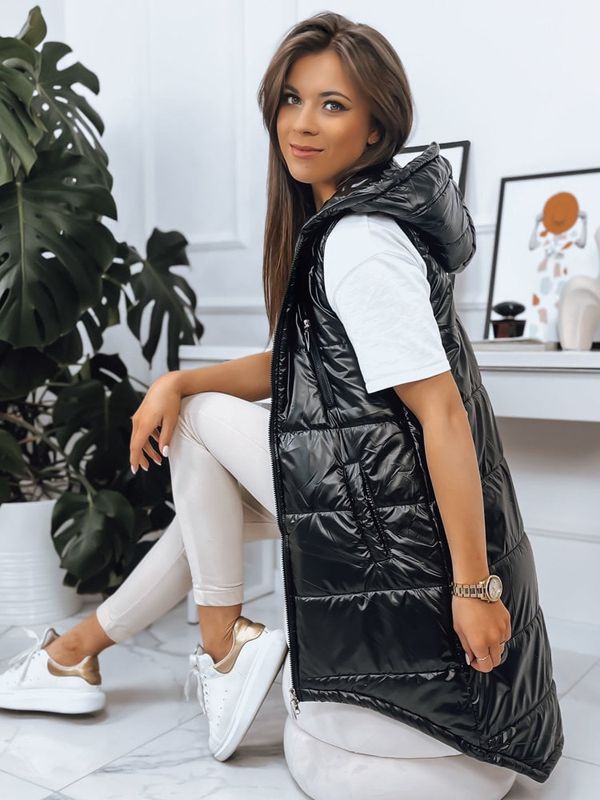 DStreet Kamizelka damska pikowana MERIS czarna Dstreet