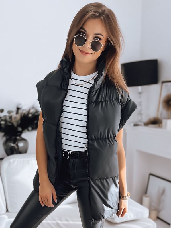 DStreet Kamizelka damska pikowana NIMIA czarna Dstreet