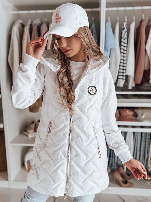 DStreet Kamizelka damska przejściowa pikowana GRANDI biała Dstreet